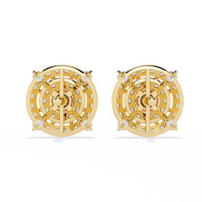 Blossom Double Halo Floral Lab Grown Diamond Studs