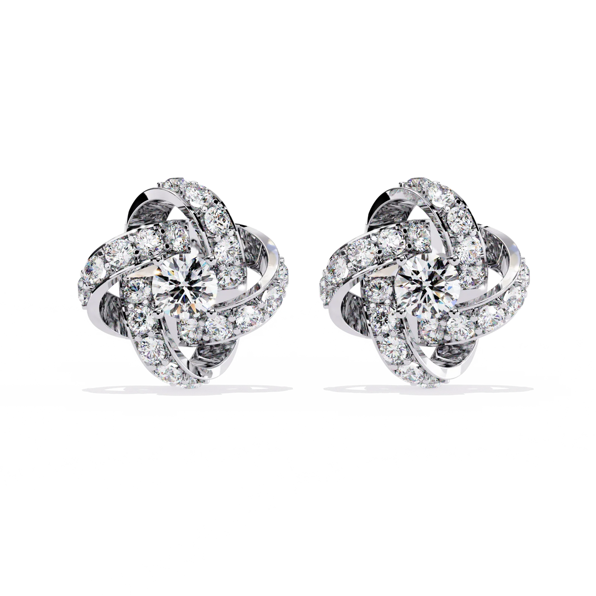 Eternal Knot Lab Grown Diamond Studs - Ophiratbf