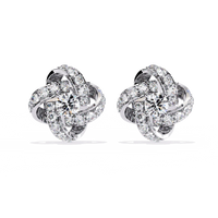 Eternal Knot Lab Grown Diamond Studs - Ophiratbf