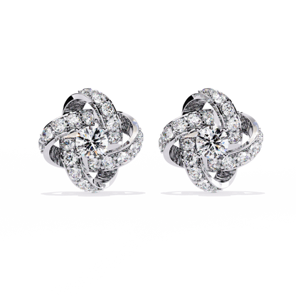 Eternal Knot Lab Grown Diamond Studs