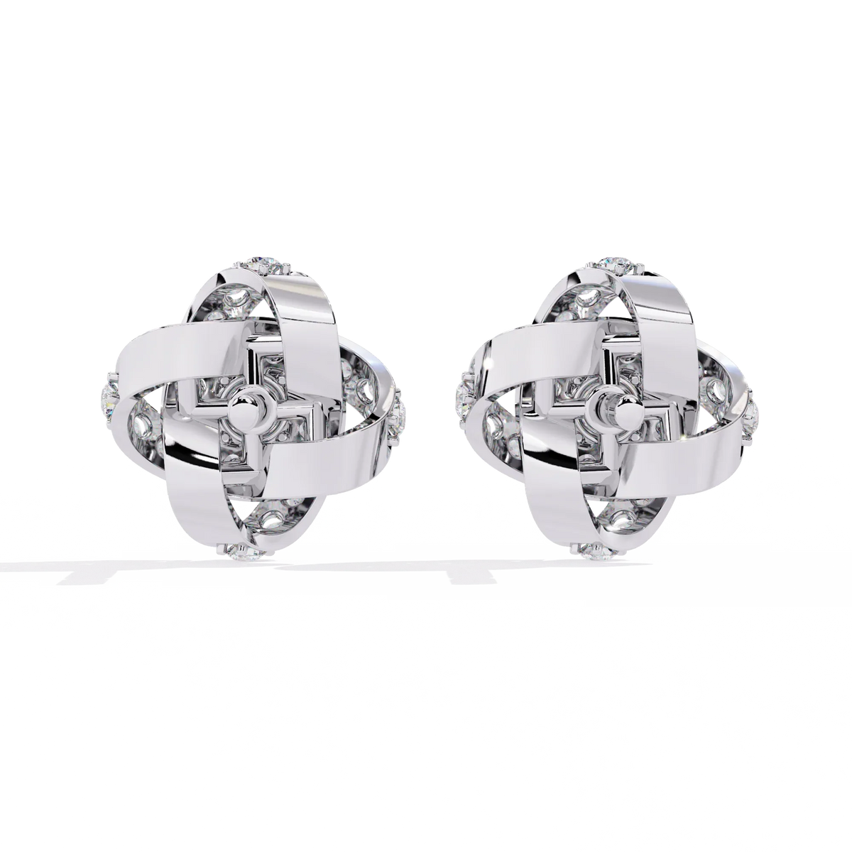 Eternal Knot Lab Grown Diamond Studs - Ophiratbf