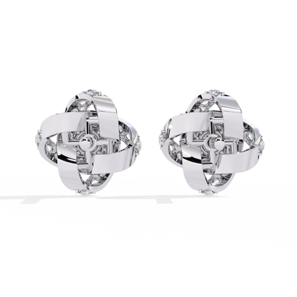 Eternal Knot Lab Grown Diamond Studs