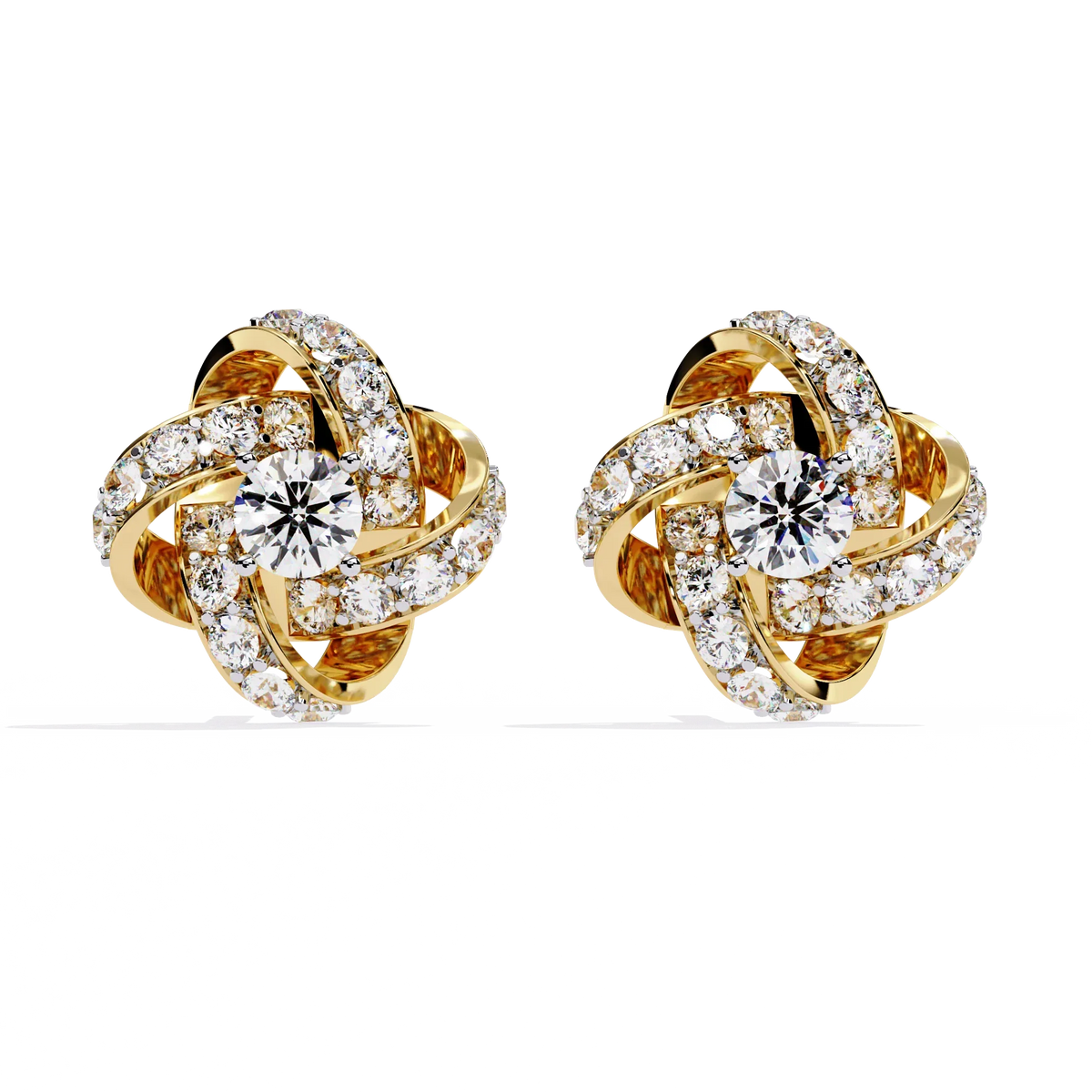 Eternal Knot Lab Grown Diamond Studs - Ophiratbf