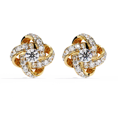 Eternal Knot Lab Grown Diamond Studs