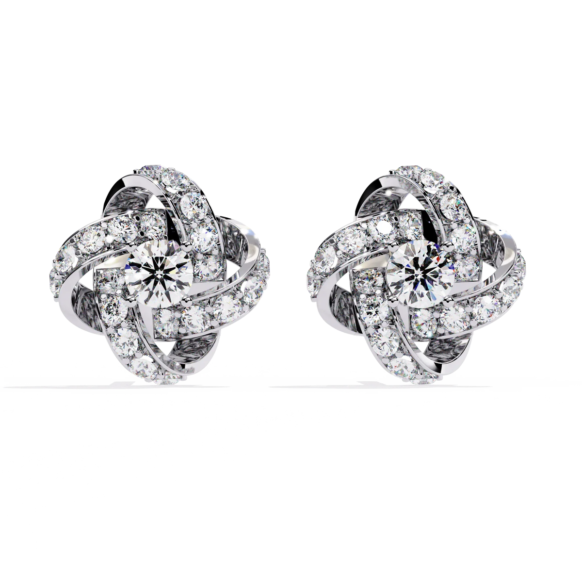 Eternal Knot Lab Grown Diamond Studs - Ophiratbf