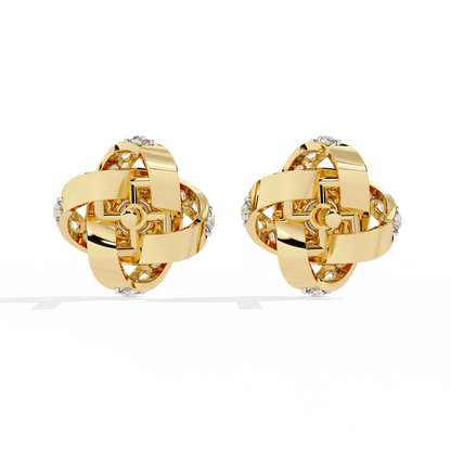 Eternal Knot Lab Grown Diamond Studs