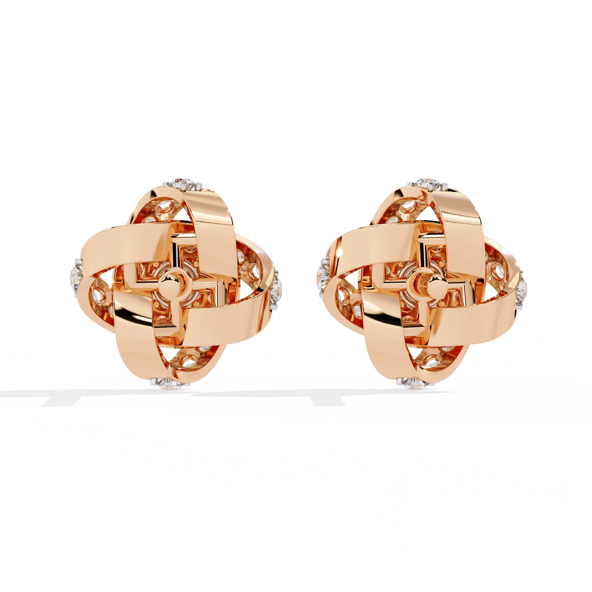 Eternal Knot Lab Grown Diamond Studs - Ophiratbf