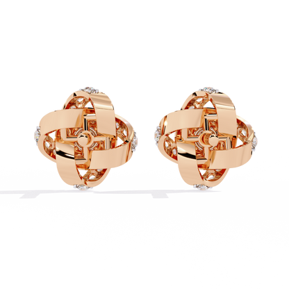 Eternal Knot Lab Grown Diamond Studs