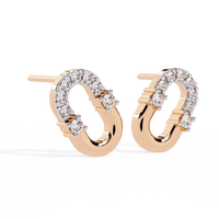 Urbane Link Oval Lab Grown Diamond Studs - Ophiratbf
