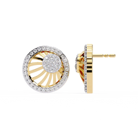 Radiance Sunburst Cluster Lab Grown Diamond Studs - Ophiratbf