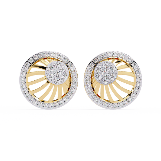 Radiance Sunburst Cluster Lab Grown Diamond Studs