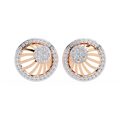 Radiance Sunburst Cluster Lab Grown Diamond Studs