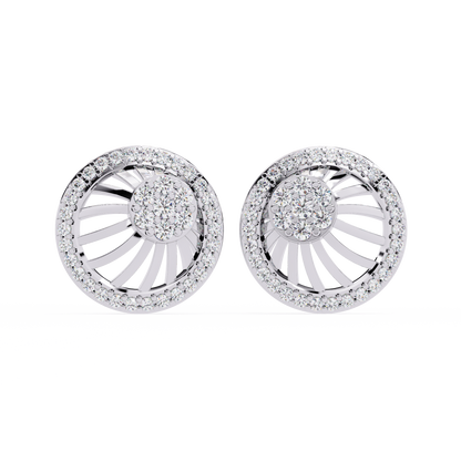 Radiance Sunburst Cluster Lab Grown Diamond Studs