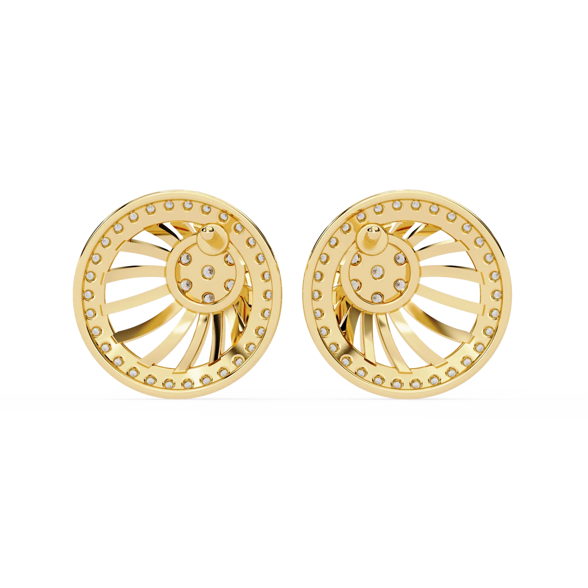 Radiance Sunburst Cluster Lab Grown Diamond Studs - Ophiratbf