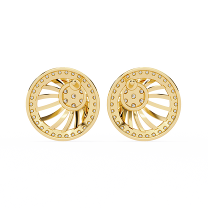 Radiance Sunburst Cluster Lab Grown Diamond Studs