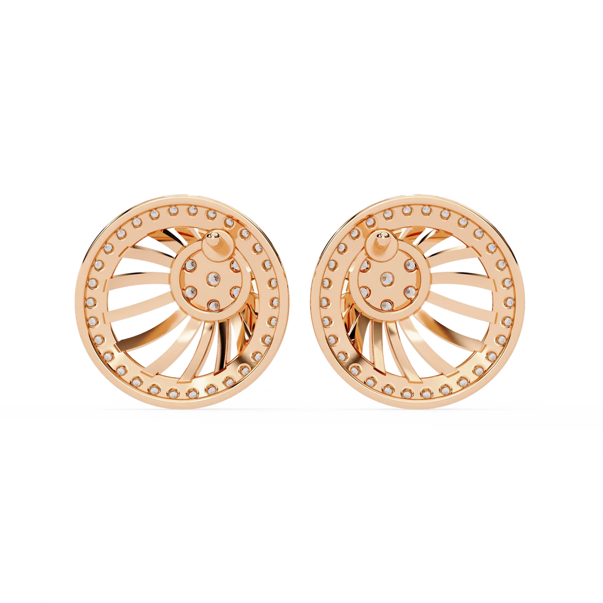 Radiance Sunburst Cluster Lab Grown Diamond Studs - Ophiratbf