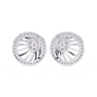 Radiance Sunburst Cluster Lab Grown Diamond Studs - Ophiratbf