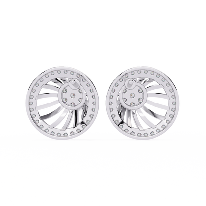 Radiance Sunburst Cluster Lab Grown Diamond Studs