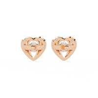 Radiant Heart Halo Lab Grown Diamond Studs - Ophiratbf
