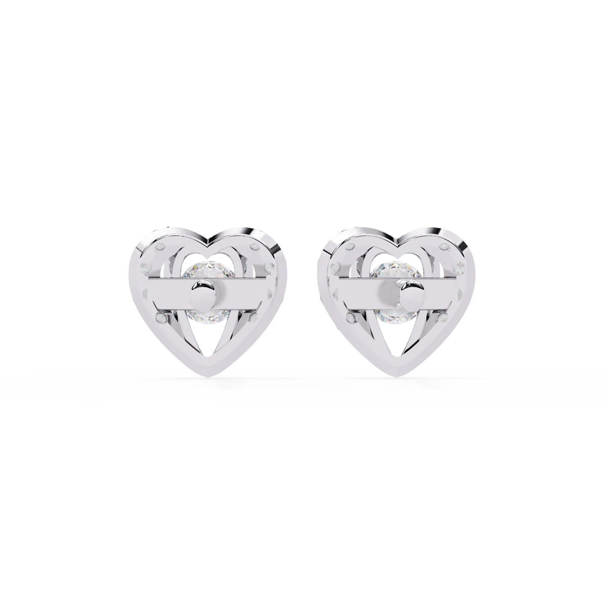 Radiant Heart Halo Lab Grown Diamond Studs - Ophiratbf
