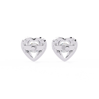 Radiant Heart Halo Lab Grown Diamond Studs - Ophiratbf