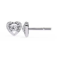 Radiant Heart Halo Lab Grown Diamond Studs - Ophiratbf