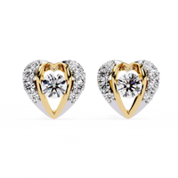 Radiant Heart Halo Lab Grown Diamond Studs - Ophiratbf
