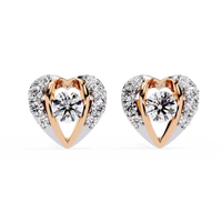 Radiant Heart Halo Lab Grown Diamond Studs - Ophiratbf