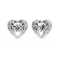 Radiant Heart Halo Lab Grown Diamond Studs - Ophiratbf