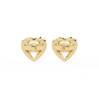 Radiant Heart Halo Lab Grown Diamond Studs - Ophiratbf