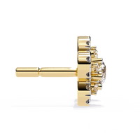 Fleur Halo Cluster Lab Grown Diamond Studs - Ophiratbf