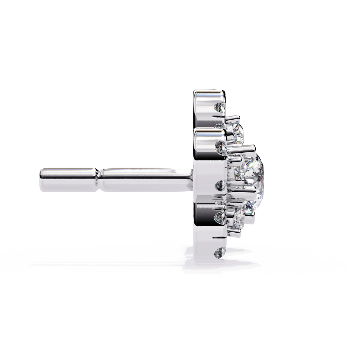 Fleur Halo Cluster Lab Grown Diamond Studs - Ophiratbf