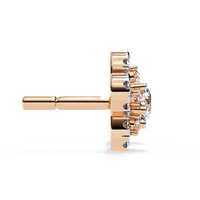 Fleur Halo Cluster Lab Grown Diamond Studs - Ophiratbf