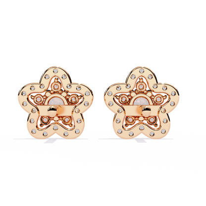 Fleur Halo Cluster Lab Grown Diamond Studs