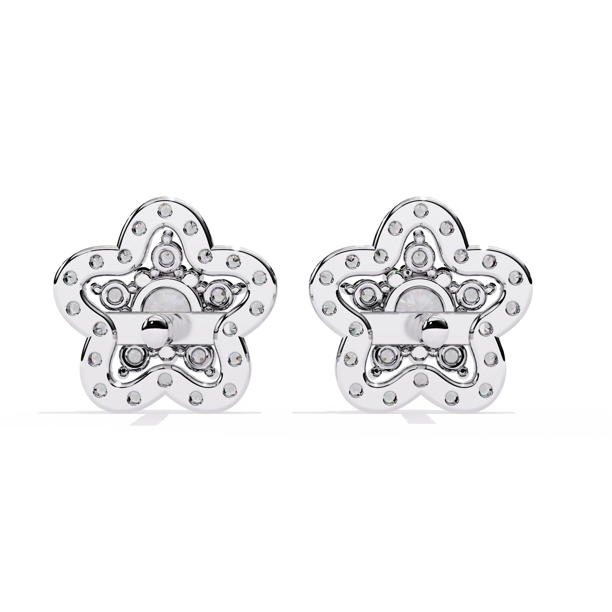 Fleur Halo Cluster Lab Grown Diamond Studs - Ophiratbf