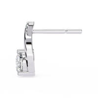 Celeste Bypass Solitaire Lab Grown Diamond Studs - Ophiratbf