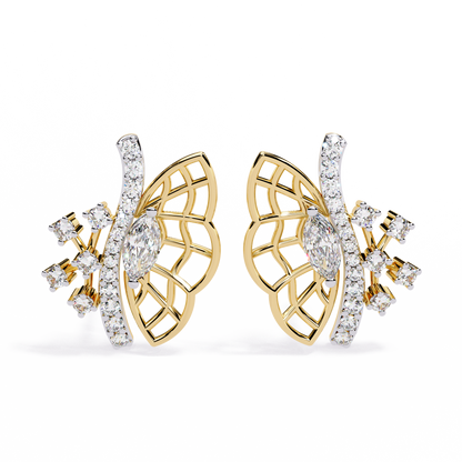Papillon Marquise Lab Grown Diamond Butterfly Studs