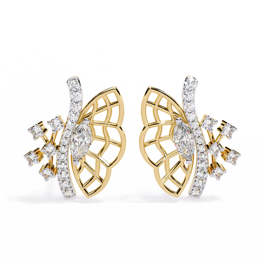 Papillon Marquise Lab Grown Diamond Butterfly Studs