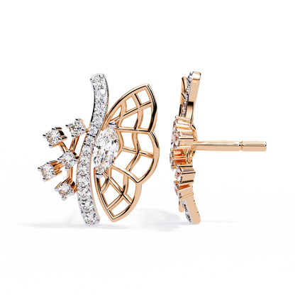 Papillon Marquise Lab Grown Diamond Butterfly Studs