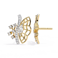 Papillon Marquise Lab Grown Diamond Butterfly Studs - Ophiratbf