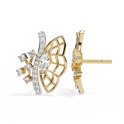 Papillon Marquise Lab Grown Diamond Butterfly Studs