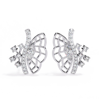 Papillon Marquise Lab Grown Diamond Butterfly Studs - Ophiratbf