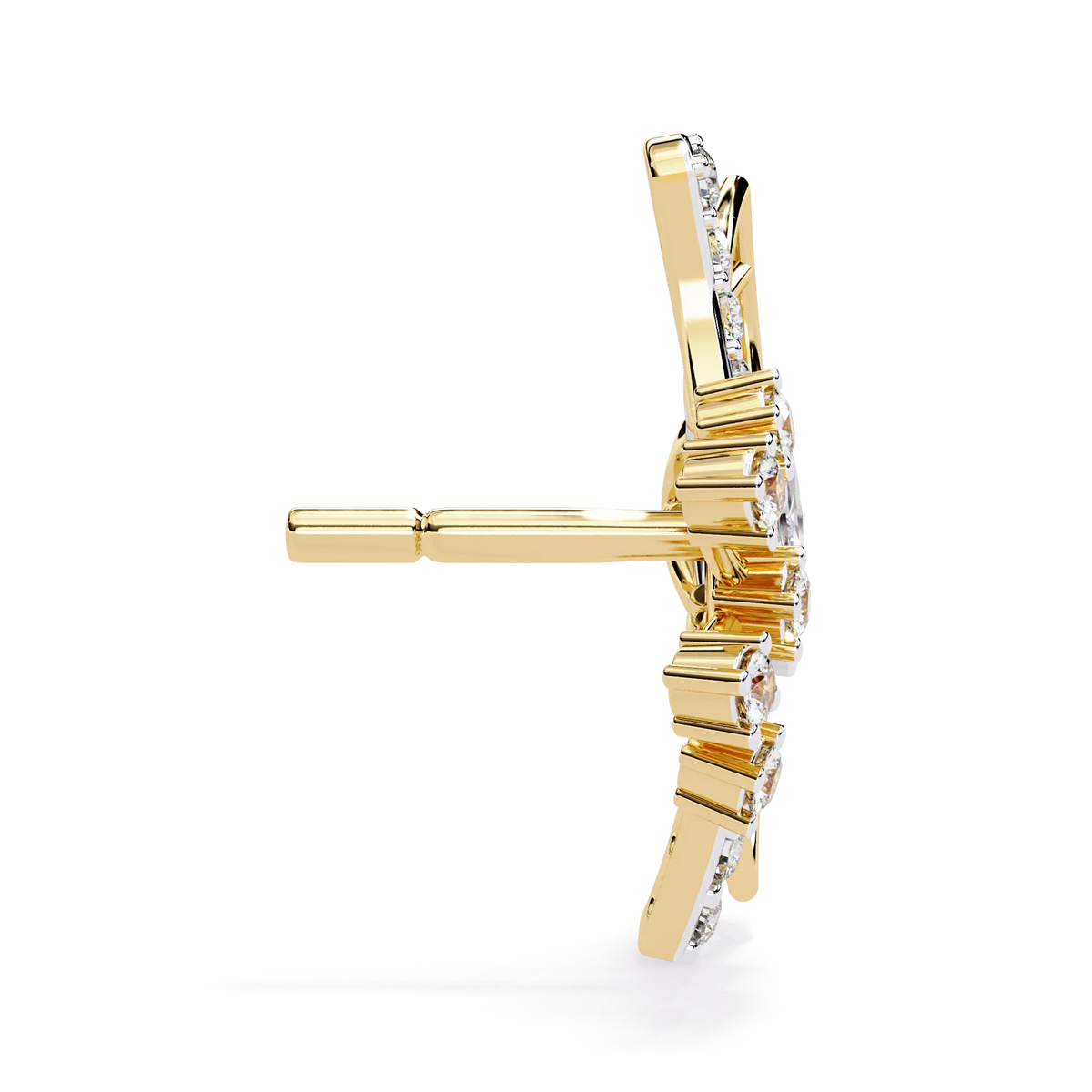 Papillon Marquise Lab Grown Diamond Butterfly Studs - Ophiratbf