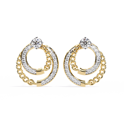 Axis Chain Link Lab Grown Diamond Studs