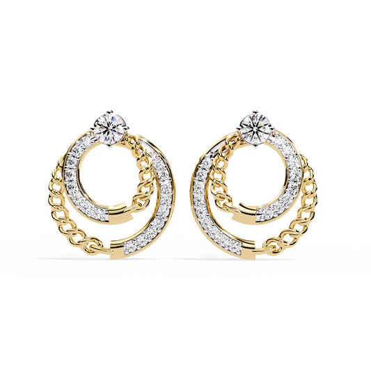 Axis Chain Link Lab Grown Diamond Studs