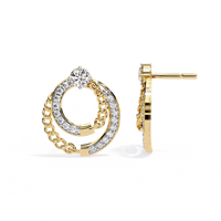 Axis Chain Link Lab Grown Diamond Studs - Ophiratbf