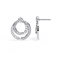 Axis Chain Link Lab Grown Diamond Studs - Ophiratbf