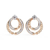 Axis Chain Link Lab Grown Diamond Studs - Ophiratbf