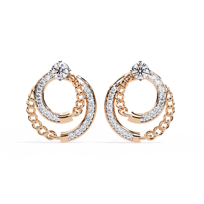 Axis Chain Link Lab Grown Diamond Studs