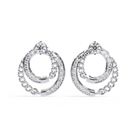 Axis Chain Link Lab Grown Diamond Studs - Ophiratbf